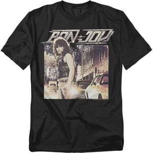 Bon Jovi Unisex Adult Runaway T-Shirt / Black